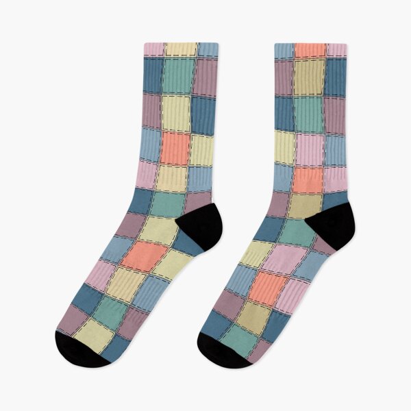 Item preview, Patchwork multicolored retro sixties multicolored designed and sold by fuzzyfox.