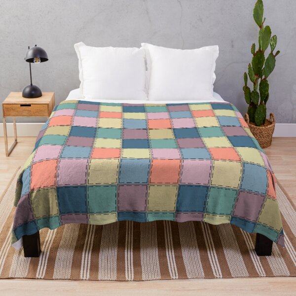 Item preview, Patchwork multicolored retro sixties multicolored designed and sold by fuzzyfox.