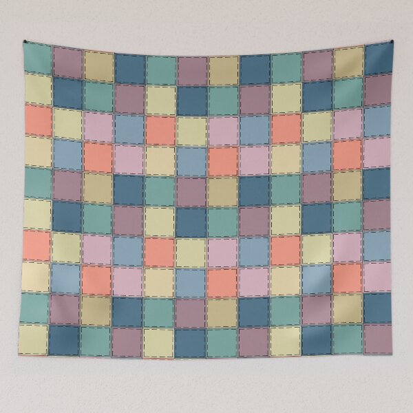 Item preview, Patchwork multicolored retro sixties multicolored designed and sold by fuzzyfox.