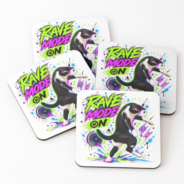 Item preview, Neon Paw Party – Rave Mode On designed and sold by DansCreations42.