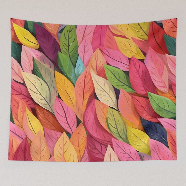 Item preview, Fantasy Fairytale Magical Rainbow-Colored Leaves Art designed and sold by DEC02.