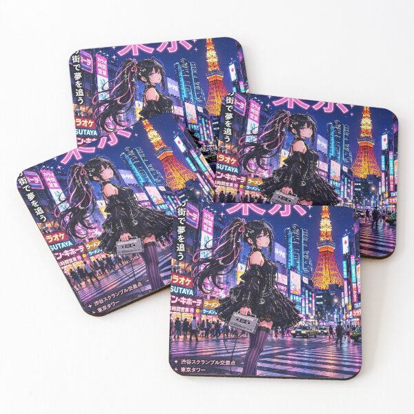 Item preview, Tokyo, Japan — The Gothic Witch of the Neon Crossroads designed and sold by DibujandoPorfa.