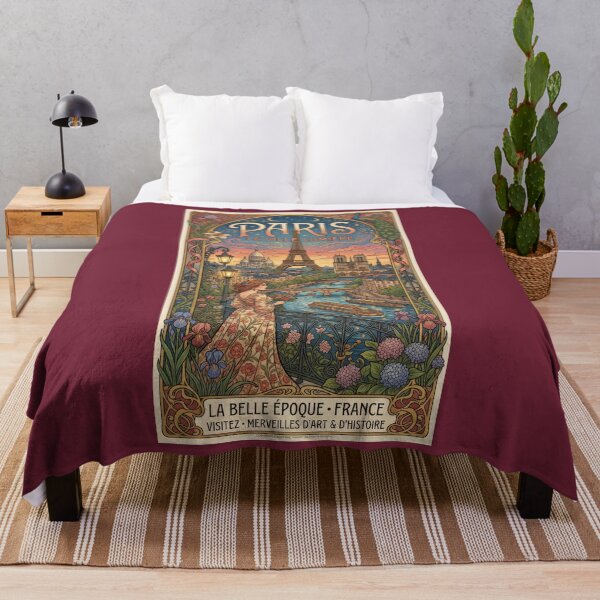 Item preview, Paris, France Art Nouveau Poster designed and sold by travelwitheric.
