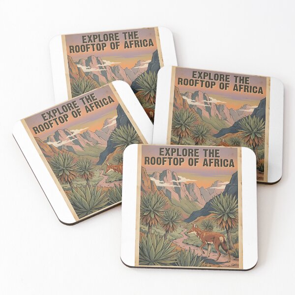 Item preview, Ethiopian Wolf Highlands – Explore Africa's Rooftop designed and sold by PictoVibe.