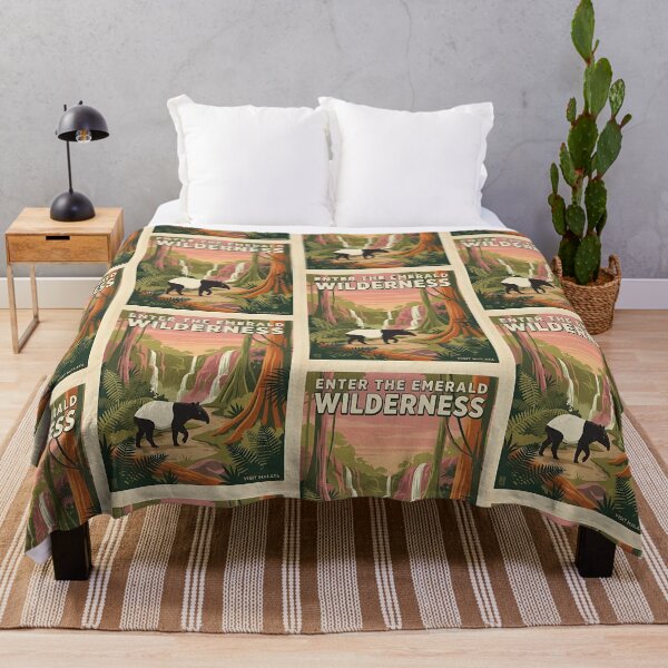 Item preview, Malayan Tapir Rainforest – Emerald Wilderness designed and sold by PictoVibe.