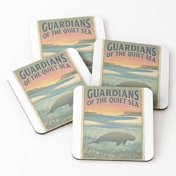 Item preview, Dugong Seagrass Sanctuary – Guardians of the Quiet Sea designed and sold by PictoVibe.