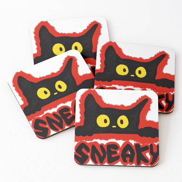 Item preview, Sneaky Sadly Black Cat designed and sold by Tumanys.