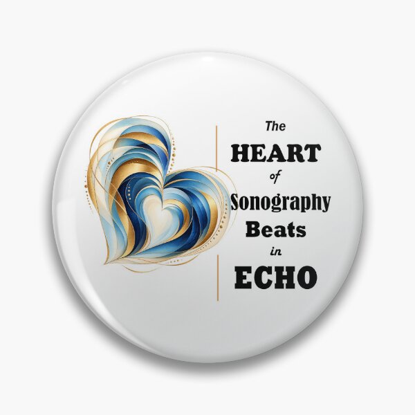 Item preview, Echocardiography| Cardiac Sonographer | Blue Heart designed and sold by Haleema Rauf.