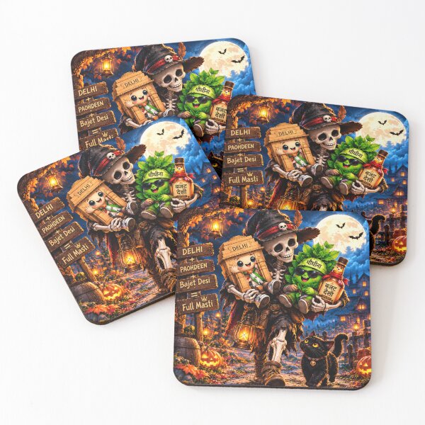 Item preview, Funny Skeleton Carrying Cute Characters – Spooky Halloween Fantasy Art designed and sold by SAMORA ORIGINALS.