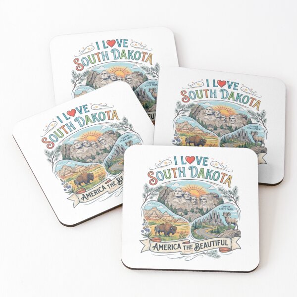Item preview, South Dakota Vintage Sunset T-Shirt | Retro USA State Souvenir & Travel Gift designed and sold by Illumine-World.