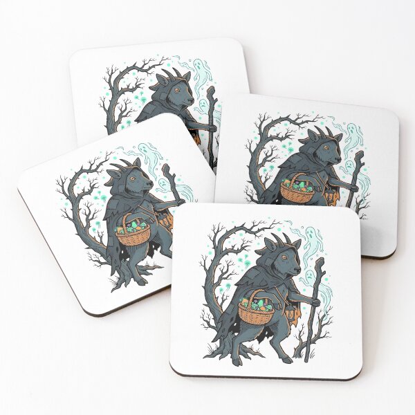 Item preview, Japanese Serow Mushroom Forager – Midnight Forest Finds designed and sold by PictoVibe.
