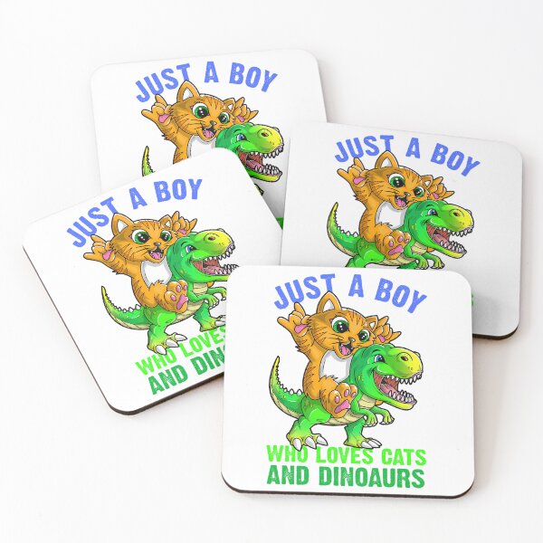Item preview, Just A Boy Who Loves Cats And Dinosaurs designed and sold by yanceydonella.