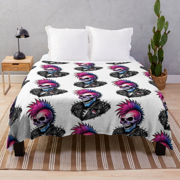 Item preview, Bi Pride Punk Skull Bisexual Flag designed and sold by jarrellclaretha.