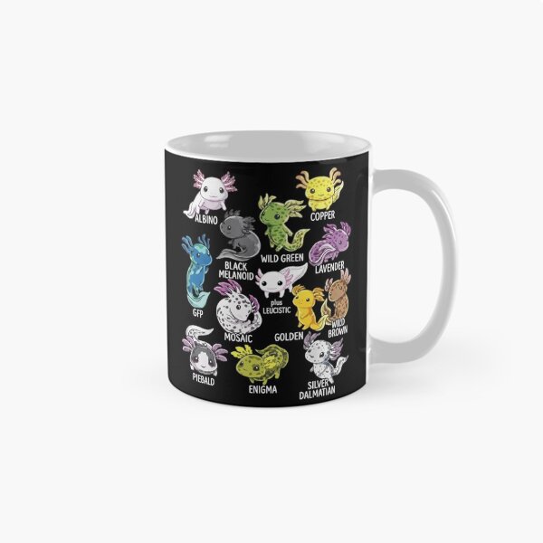 Item preview, Axolotl Color Types Cute Morph Guide for Exotic Pet Fans designed and sold by MiALopezArt.