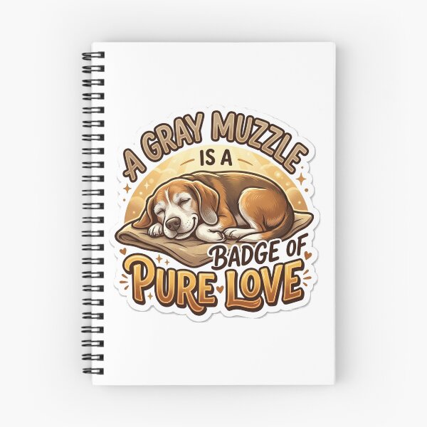 Aperçu de l'œuvre Un museau gris est un gage d'amour pur - Un amoureux des beagles senior créée et vendue par Untamed Paws.
