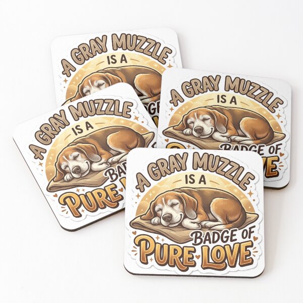 Item preview, A Gray Muzzle Is A Badge Of Pure Love - Senior Beagle Dog Lover designed and sold by Untamed Paws.