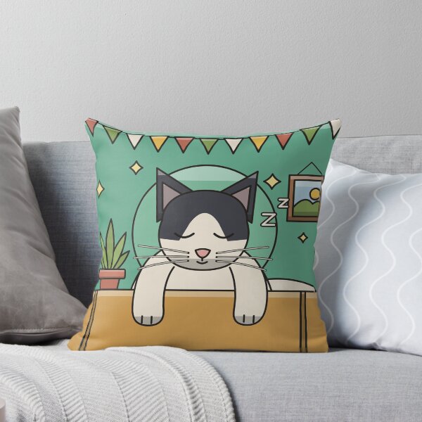 Item preview, Sleepy Tuxedo Cartoon  Cat designed and sold by MHVectorArt.