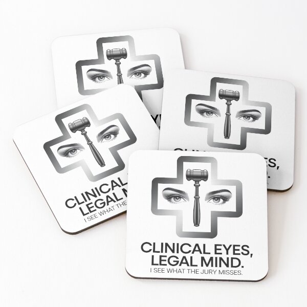 Item preview, Clinical Eyes, Legal Mind – Funny Legal Nurse Consultant Gift designed and sold by CuteDesignables.