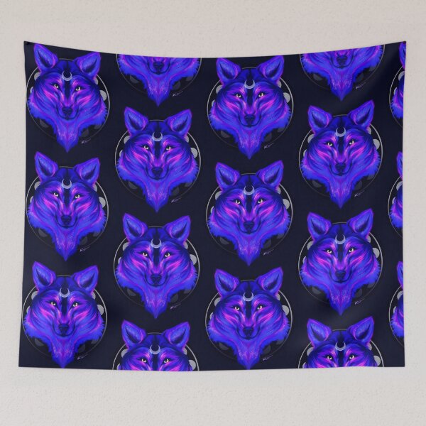 Item preview, celestial moon wolf designed and sold by Jojo-Tiger.