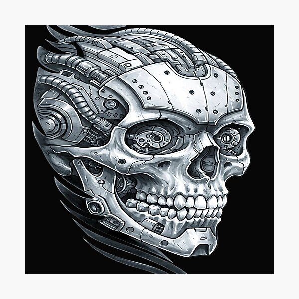 Item preview, robomechanic skull designed and sold by pksart1.