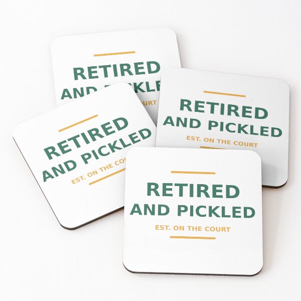 Item preview, Retired And Pickled Pickleball Retirement Gift designed and sold by ClubLifeCo.