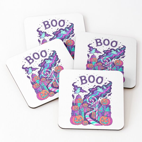 Item preview, BOO Alien Cityscape - Cosmic Candy Halloween Art designed and sold by jrzvibe.
