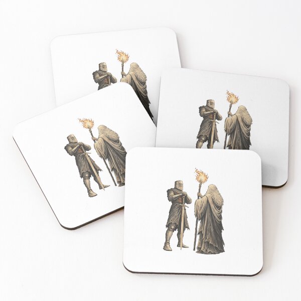 Item preview, Vintage Retro Medieval Dark Fantasy Knight and Wizard Graphic Design designed and sold by SEINENGAPPI18.