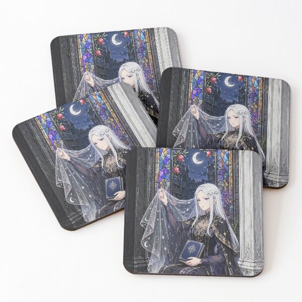 Item preview, The High Priestess Gothic Anime Tarot Art — Mireille Vane designed and sold by boldbrushstroke.