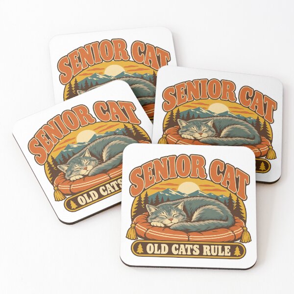 Item preview, Senior Cat Gift - Old Cats Rule designed and sold by RedRubyBubble.