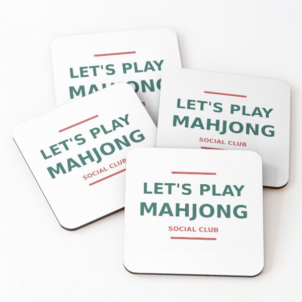 Item preview, Lets Play Mahjong Social Club designed and sold by ClubLifeCo.