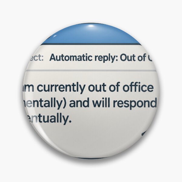 Item preview, Out of Office Mentally Funny Auto Reply Work Humor Gift designed and sold by ys96.