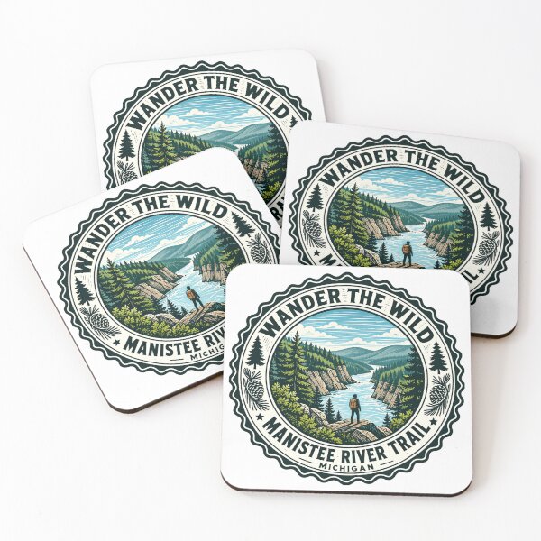 Item preview, Wander The Wild Manistee River Trail Michigan Hiking Adventure designed and sold by JasonStars123.