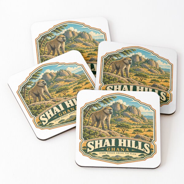 Item preview, Shai Hills Ghana Stone Ridges Above The Plain African Travel Wildlife Baboon Souvenir designed and sold by Simsimah26Parks.