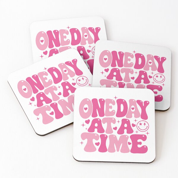 Item preview, One Day At A Time Positive Motivation Mindfulness Self Care designed and sold by HumansStuck12.