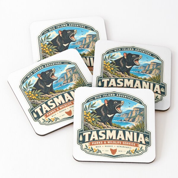 Item preview, Wild Island Adventure Tasmania Parks & Wildlife Service Tasmanian Devil Wildlife Nature Travel designed and sold by JasonStars123.