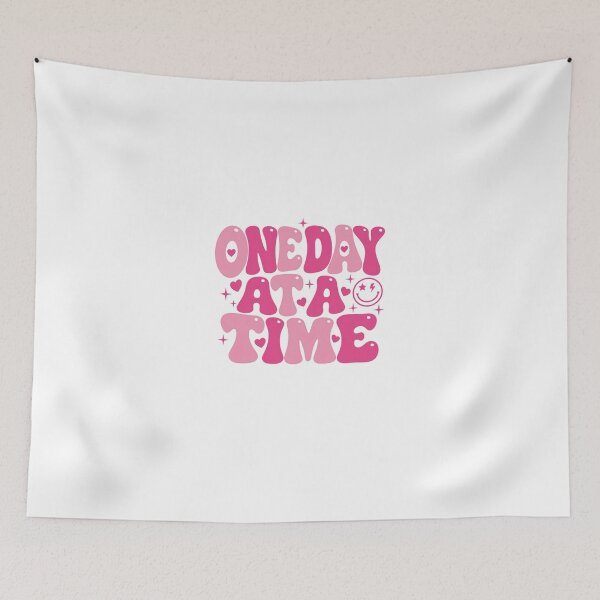 Item preview, One Day At A Time Motivational Quote Self Care Mental Wellness Daily Reminder designed and sold by HumansStuck12.