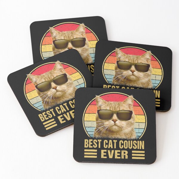Item preview, Vintage Best Cat Cousin Ever T-Shirt Cat Daddy Gift For Men designed and sold by yanceydonella.