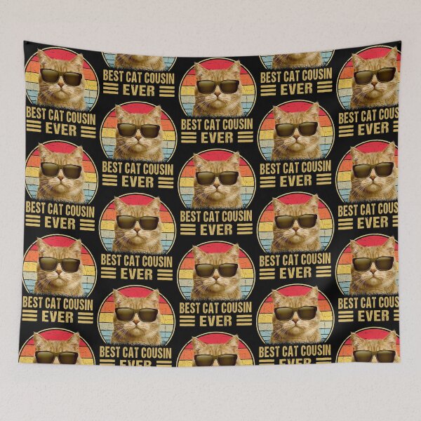 Item preview, Vintage Best Cat Cousin Ever T-Shirt Cat Daddy Gift For Men designed and sold by yanceydonella.