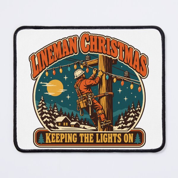 Item preview, Lineman Christmas Gift - Keeping The Lights On designed and sold by RedRubyBubble.