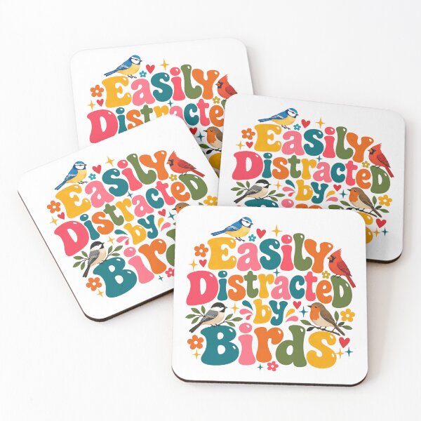 Item preview, Easily Distracted By Birds Bird Watching Enthusiast Bird Lover Gift designed and sold by HumansStuck12.