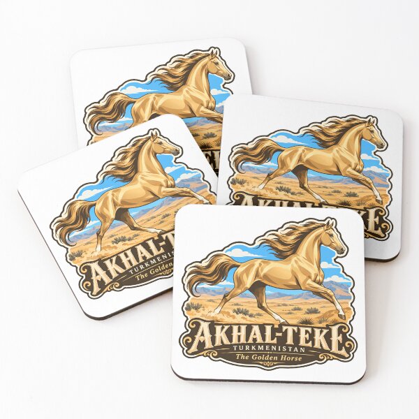 Item preview, Akhal-Teke Turkmenistan The Golden Horse Equestrian Enthusiast designed and sold by JonesFlora2025.