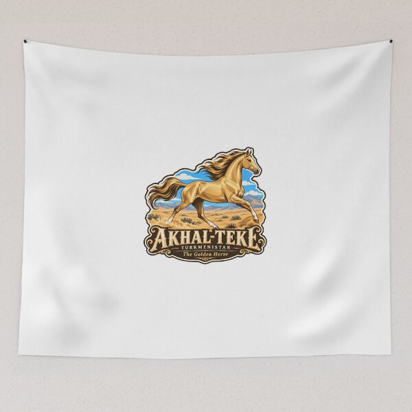 Item preview, Akhal-Teke Turkmenistan The Golden Horse Equestrian Enthusiast designed and sold by JonesFlora2025.