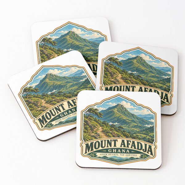 Item preview, Mount Afadja Ghana Green Heights Far Horizons African Mountain Travel Hiker designed and sold by Simsimah26Parks.