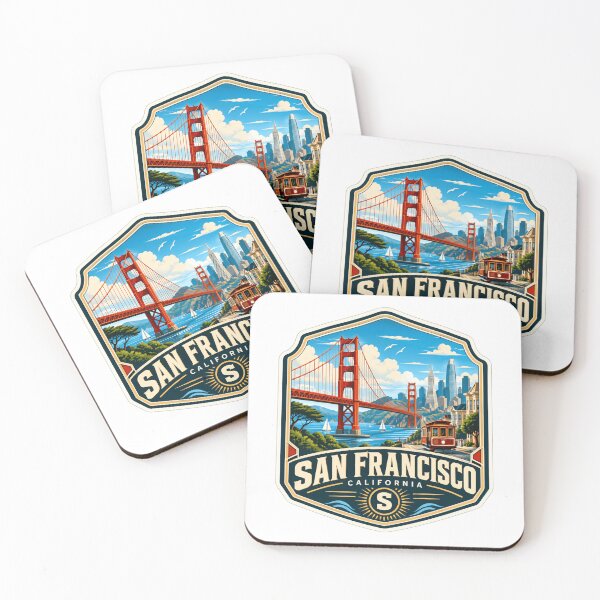 Item preview, San Francisco California Travel Destination Golden Gate Bridge Cable Car designed and sold by JonesFlora2025.