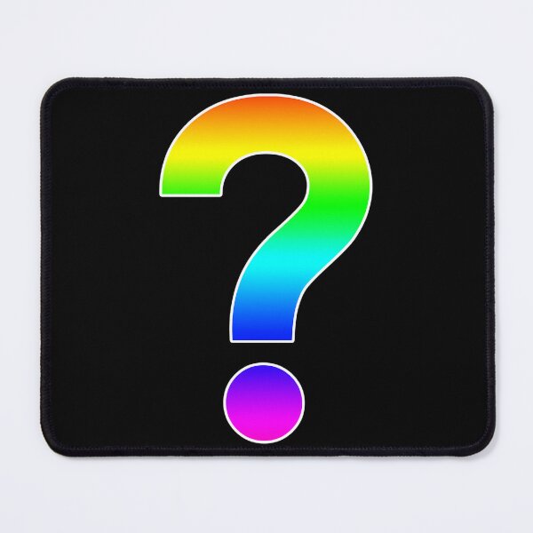 Item preview, The Question Mark () - Monogram In Rainbow Gradient designed and sold by loydcharlyn.