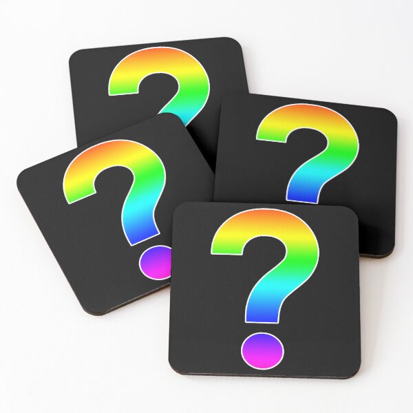 Item preview, The Question Mark () - Monogram In Rainbow Gradient designed and sold by loydcharlyn.