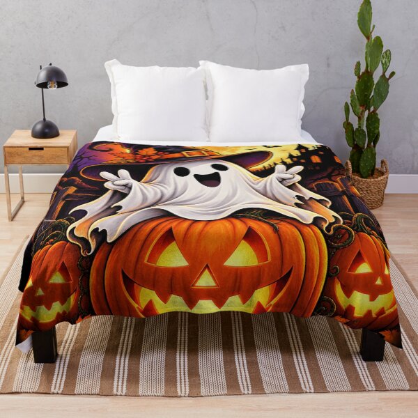 Item preview, Cute Halloween Ghost Witch on Pumpkin – Spooky Season Design designed and sold by TheAllInStore.