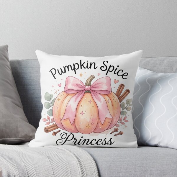 Item preview, Pumpkin Spice Princess Pastel Pumpkin with Pink Ribbon Bow Sticker designed and sold by Izhandesign.