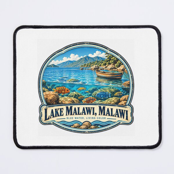 Item preview, Lake Malawi, Malawi Blue Water, Living Color Freshwater Fish Cichlids Travel Africa Vacation designed and sold by Simsimah26Parks.