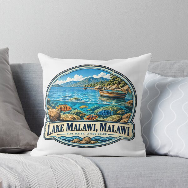 Item preview, Lake Malawi, Malawi Blue Water, Living Color Freshwater Fish Cichlids Travel Africa Vacation designed and sold by Simsimah26Parks.